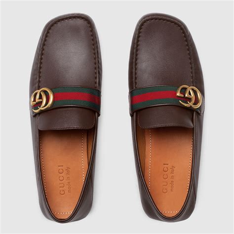 gucci leather drivers